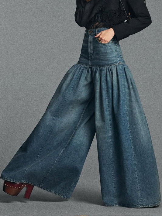 Casual Wide-leg Jeans